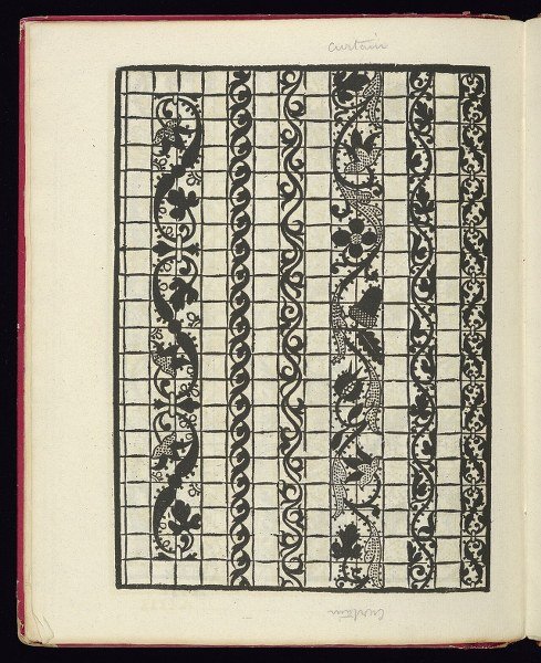 Lace pattern book sample page